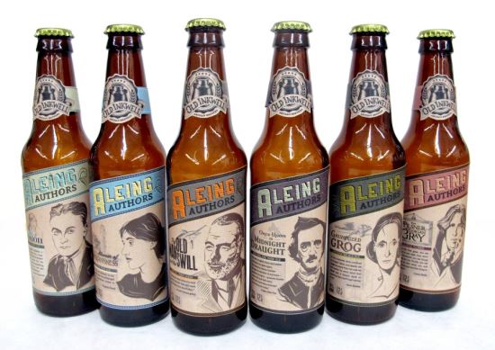 Sabotage Design, Aleign Authors beer label