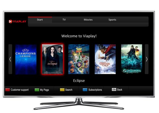 Viasat Viaplay, Samsung Internet TV